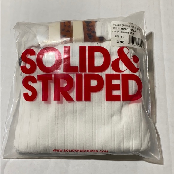 SOLID AND STRIPED - THE ANNIE BOTTOM SOLID RIB - Picture 4 of 9